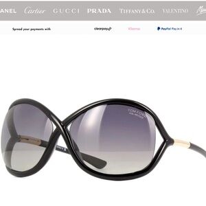 Tom ford Whitney sunglasses with extra black gradient lens